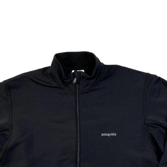 Patagonia Cool Weather 1/2 Zip Top Womens Small Black Long Sleeve USA Made 24233 - Picture 2 of 5